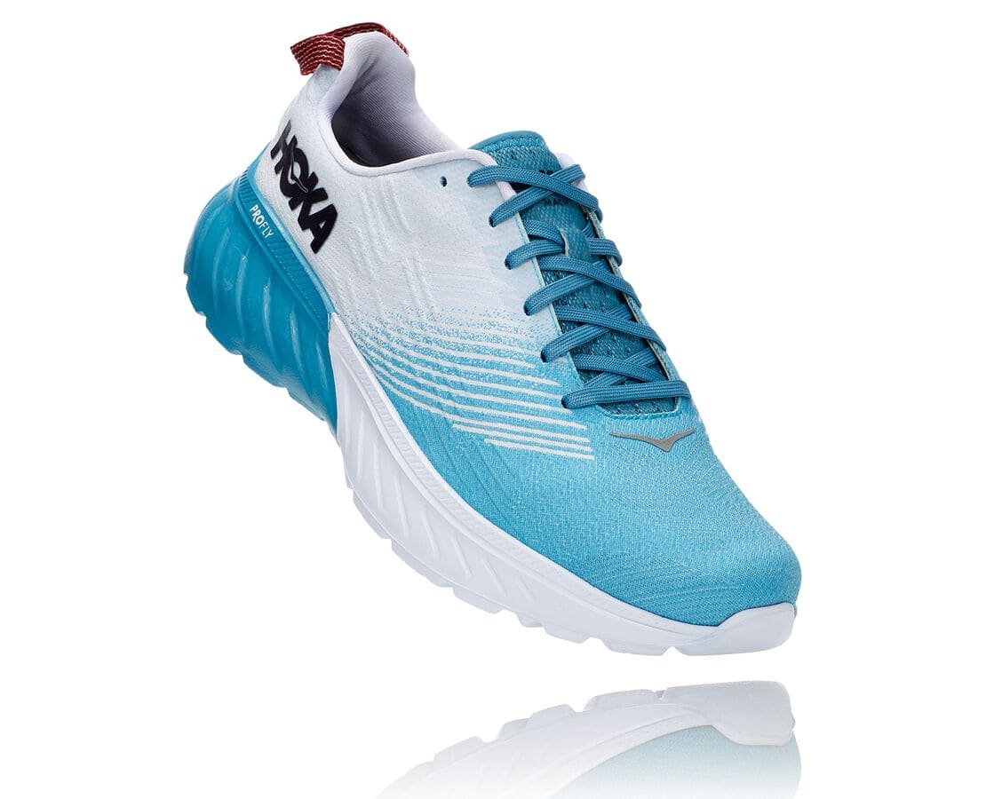 Hoka One One Mach 3 Philippines - Men's Wide Running Shoes - Blue / White | VI7053461